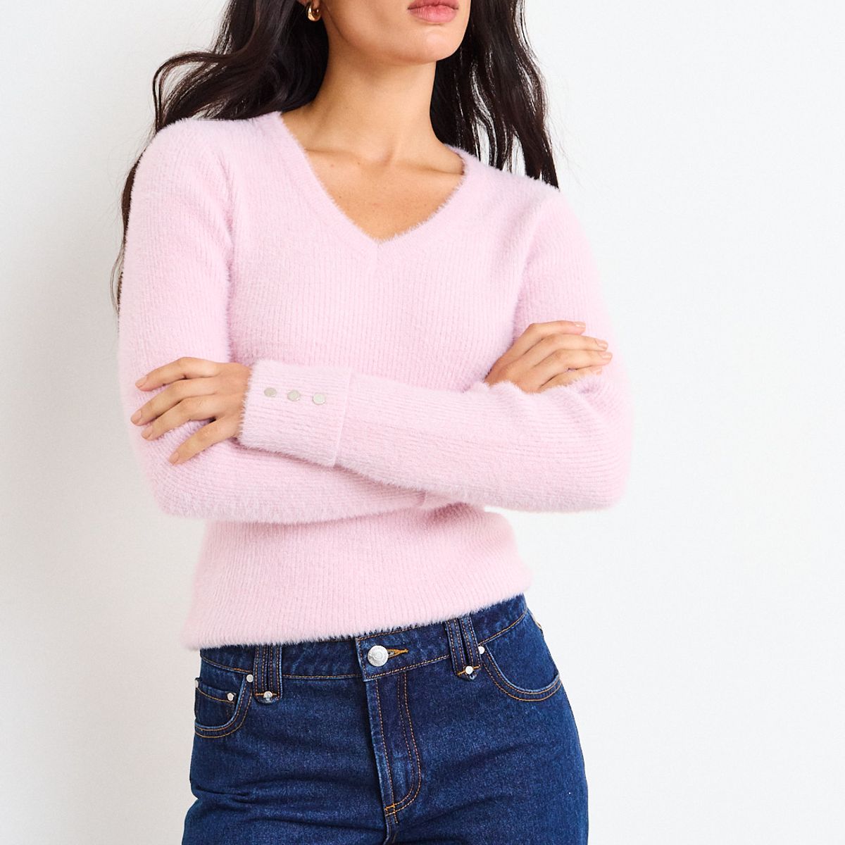 IO - Sweater Liso Mujer Rosa Io