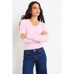IO - Sweater Liso Mujer Rosa