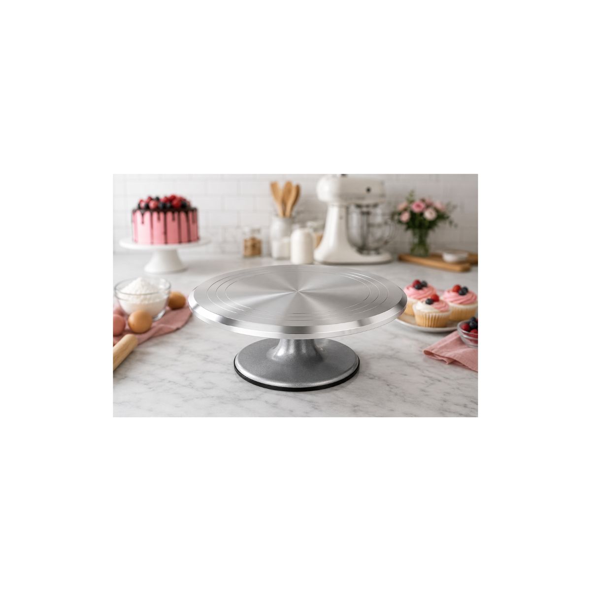 GENERICO - Base Giratoria Tortas Reposteria Soporte Pastel Giratoria