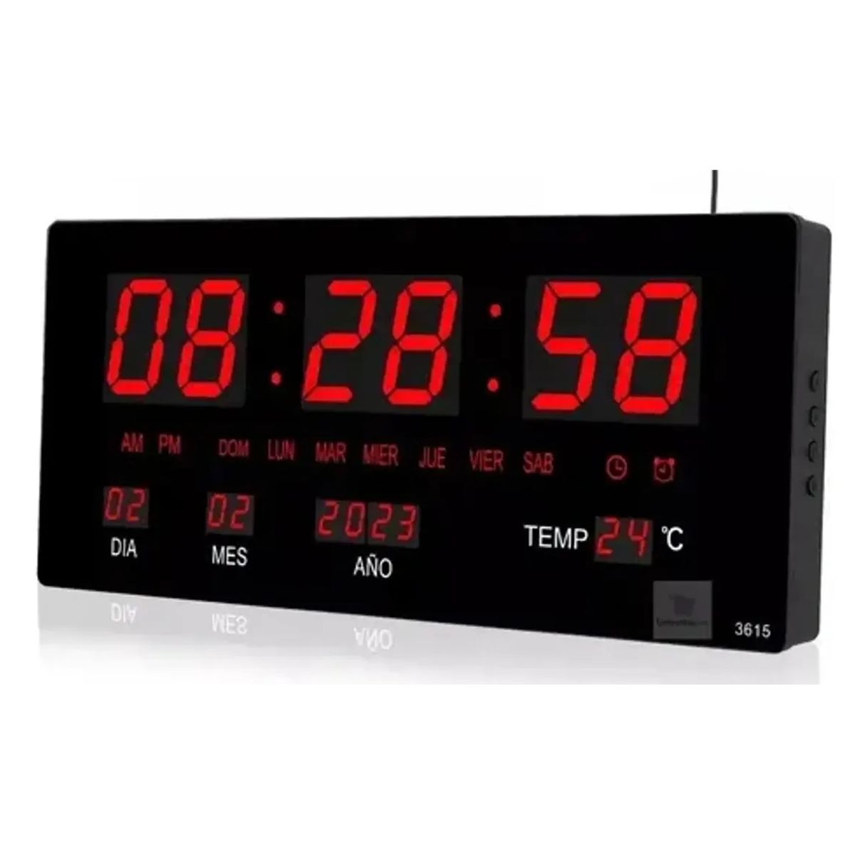 GENERICO - Reloj Digital De Pared Fecha Termómetro