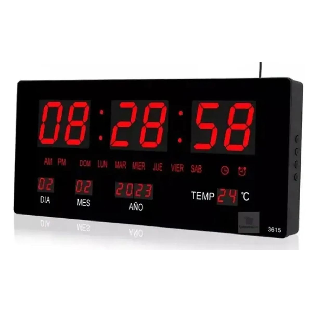 GENERICO - Reloj Digital De Pared Fecha Termómetro