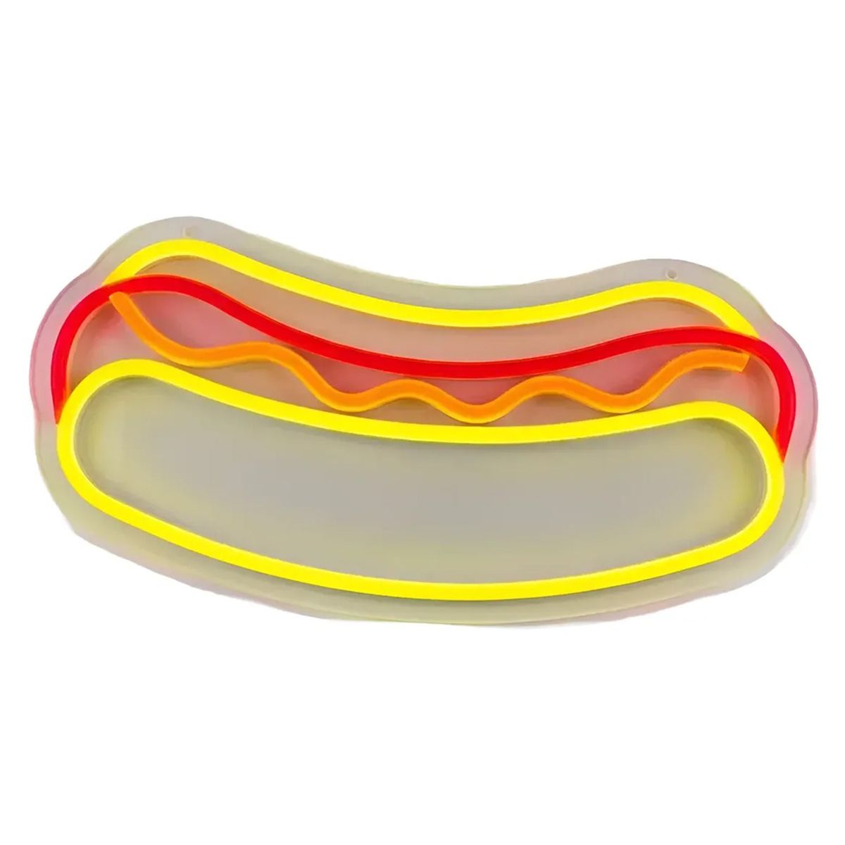GENERICO - Letrero Cartel Neon Luminoso Led Hotdog Ideal Para Negocios