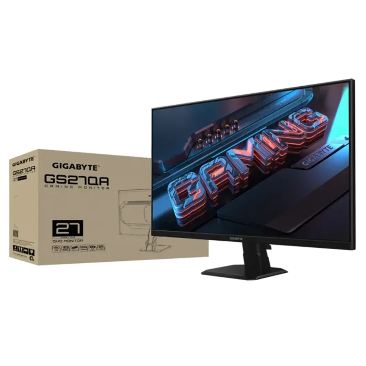 GIGABYTE - Gigabyte Monitor 27 QHD 180hz GS27QA