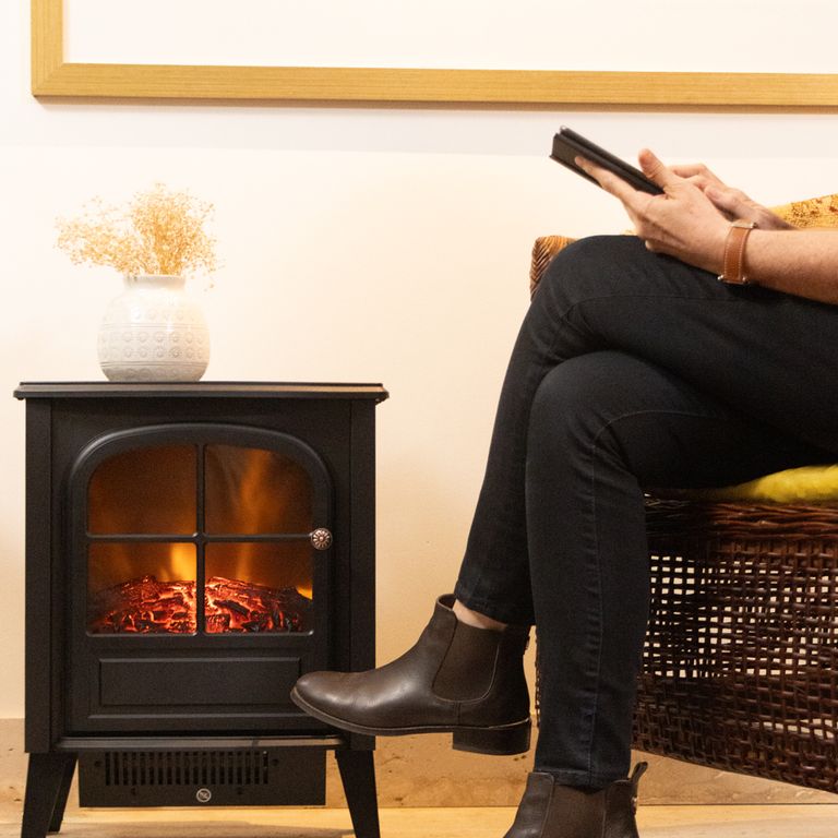 BESTHERM Estufa-Chimenea eléctrica