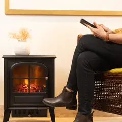 BESTHERM - Estufa-Chimenea eléctrica