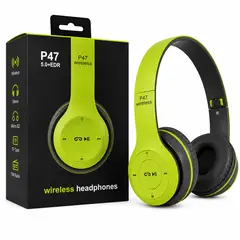 GENERICO - Audífonos Bluetooth P47 Inalámbricos Wireless FM Micro SD