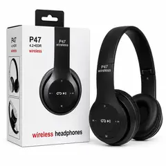 GENERICO - Audífonos Bluetooth P47 Inalámbricos Wireless FM Micro SD