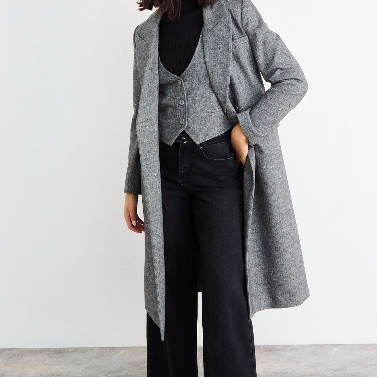 IO - Chaqueton Fantasia Mujer Gris Io