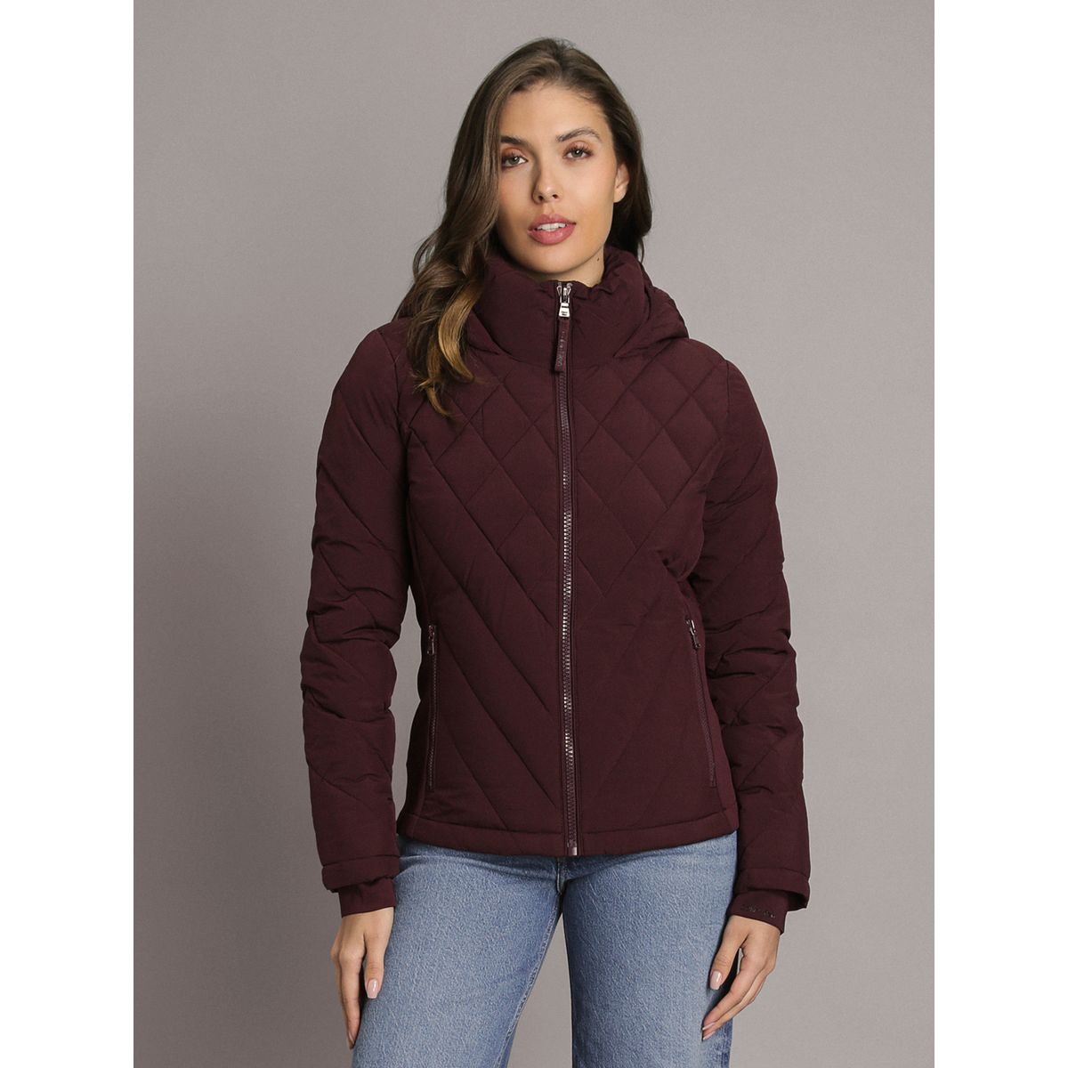 CALVIN KLEIN - Parka Puffer con Gorro y Paneles Combinados