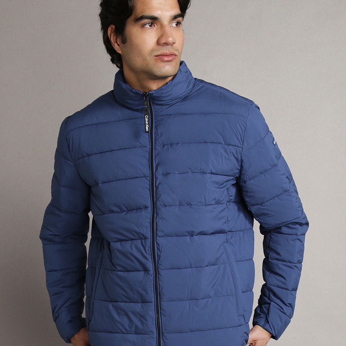 CALVIN KLEIN - Parka Stretch con Cremallera Azul Calvin Klein