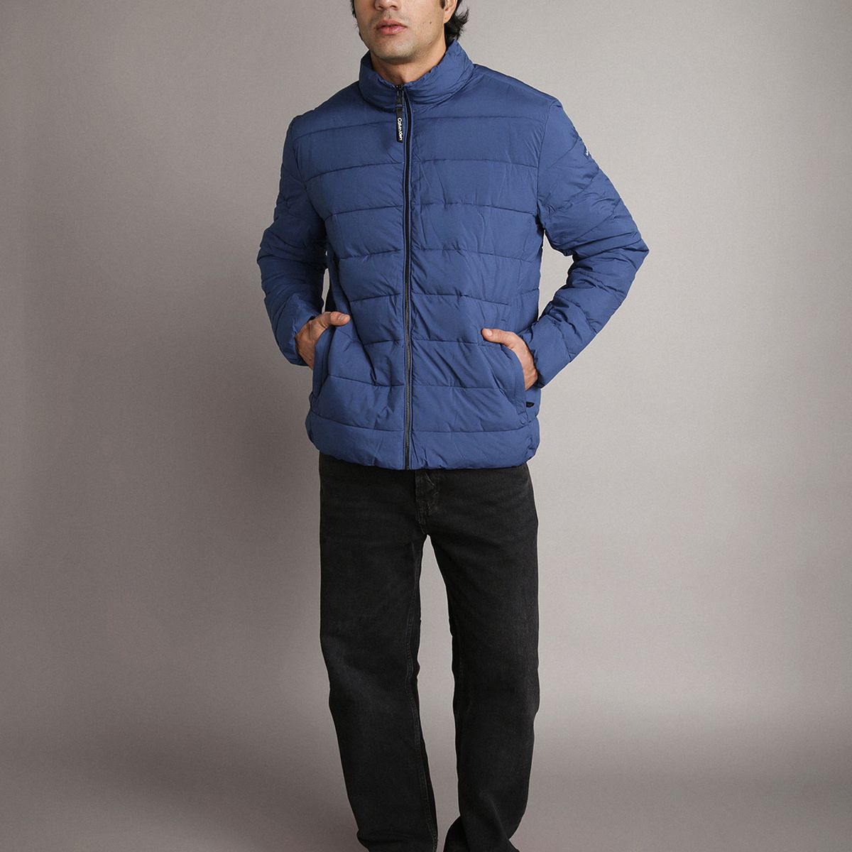 CALVIN KLEIN - Parka Stretch con Cremallera Azul Calvin Klein