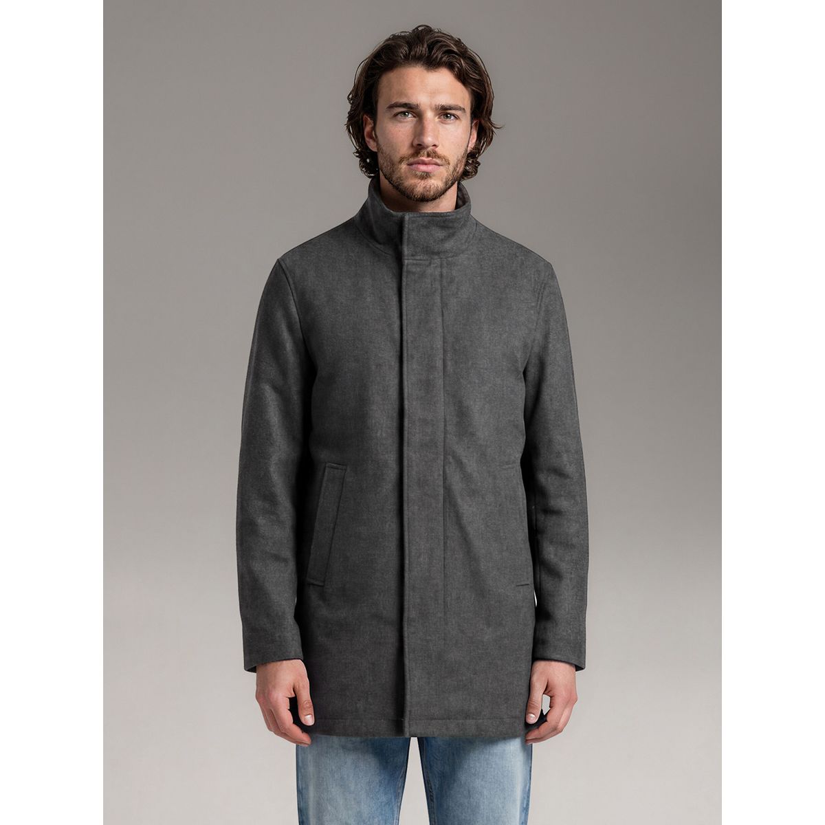 CALVIN KLEIN - Parka Urban Walking Coat Gris Calvin Klein