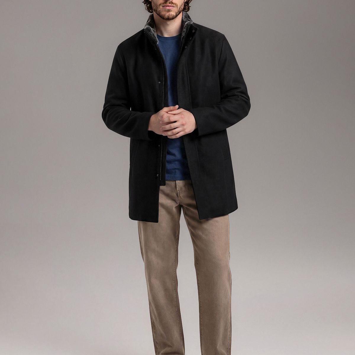 CALVIN KLEIN - Parka Urban Walking Coat Negro Calvin Klein