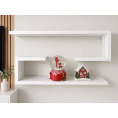 GENERICO - SET 2 REPISA BLANCA MODELO C