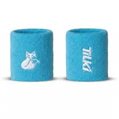 TILKI - Muñequera Corta Pro Terry Lehinde Celeste X2 Tenis Padel