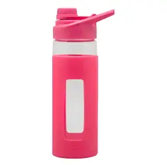 KEEP - Botella 470ml Vidrio Agua Ejercicio Colores Fucsia