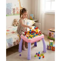 GENERICO - Mesa Didáctica De Juego Infantil Para Bloques De Construcción