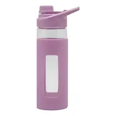 KEEP - Botella 470ml Vidrio Agua Ejercicio Colores Lila