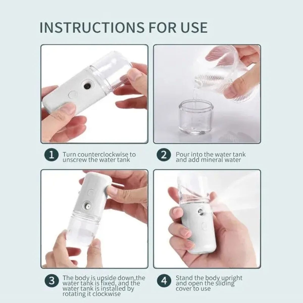 GENERICO - Humidificador Facial Portátil Nanométrico