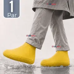 UTILISIMO - Fundas Cubre Zapatos Amarillo Impermeable Surtidas Silicona Antideslizante 1 Par