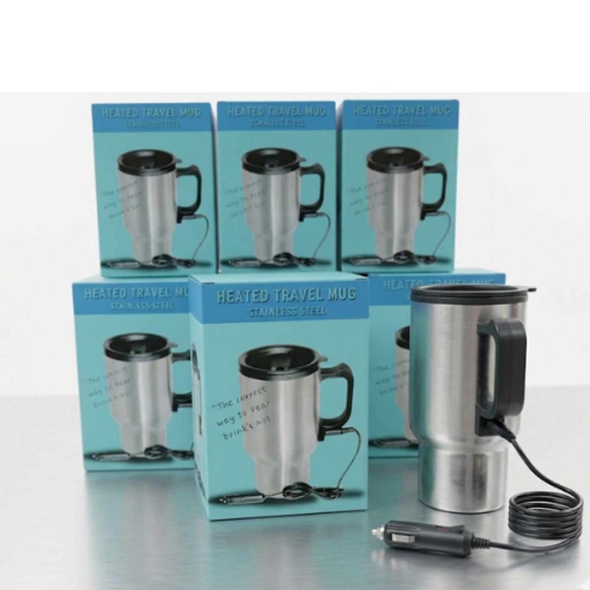 GENERICO - Termo Hervidor Eléctrico para Auto y Camión - Taza Térmica de Viaje