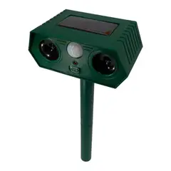 GENERICO - Repelente De Animales Disuasivo Solar Ultrasónico con Sensor de Movimiento