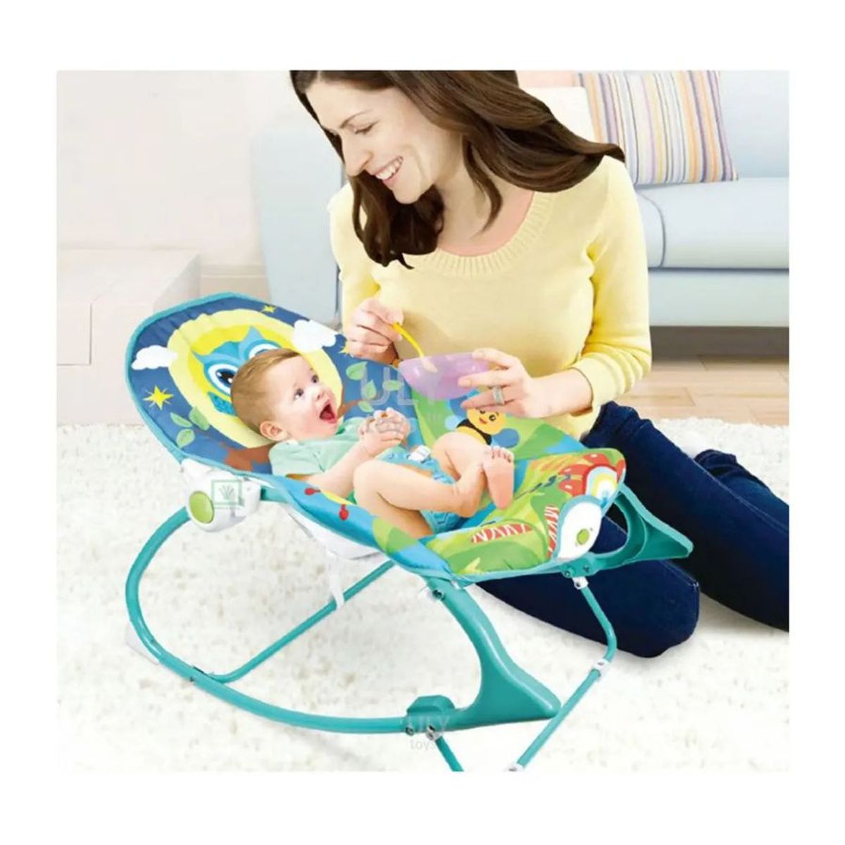 GENERICO - Silla Nido Mecedora Bebe A Niño Con Vibración Y Música