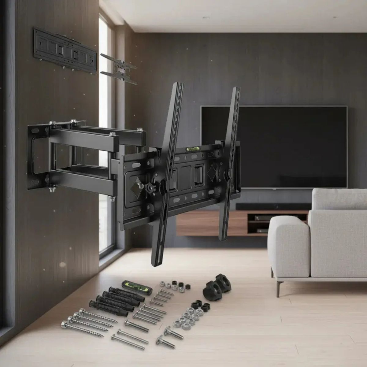 IRM - Soporte De Pared Para Tv De Dos Brazos Articulados Tv 32-80