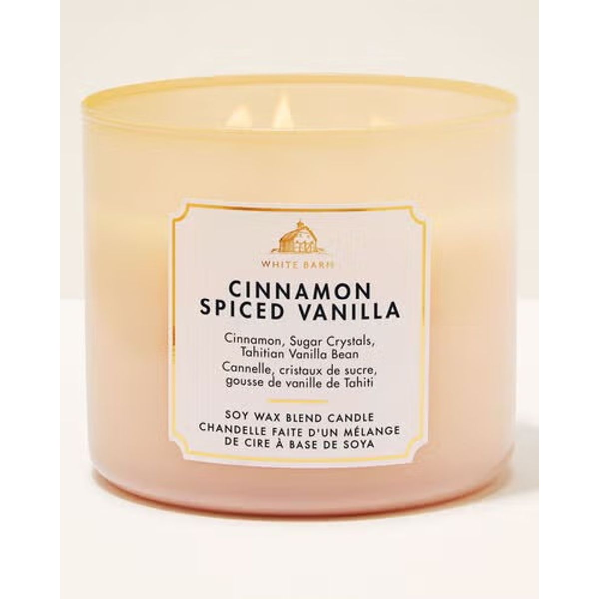 BATH & BODY WORKS - Vela Grande Bath & Body Works Cinnamon Spiced Vanilla