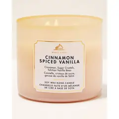 BATH & BODY WORKS - Vela Grande Cinnamon Spiced Vanilla