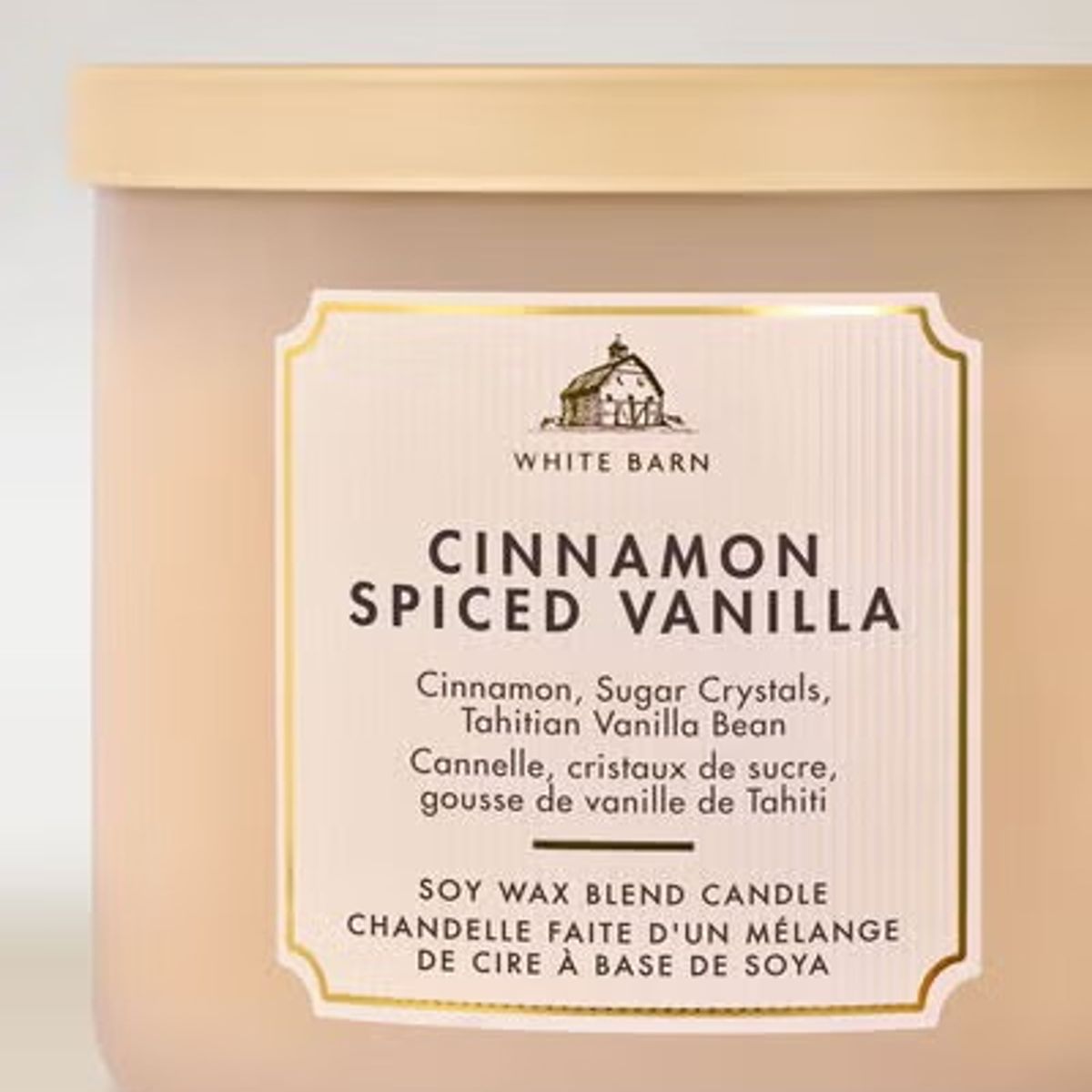 BATH & BODY WORKS - Vela Grande Bath & Body Works Cinnamon Spiced Vanilla