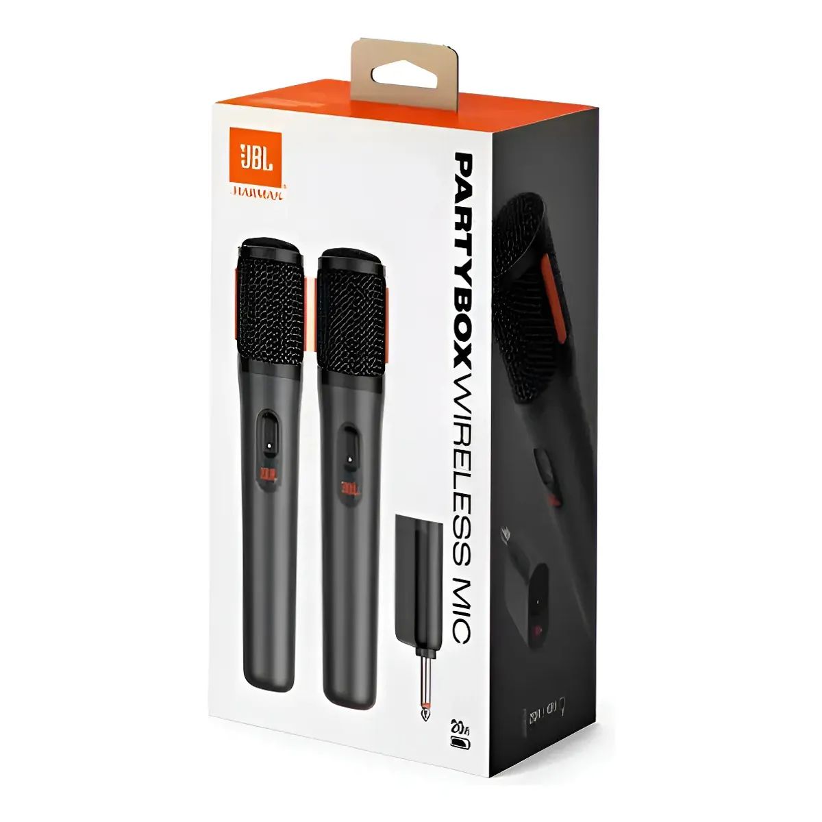 JBL - Micrófono x2 - JBL PartyBox Wireless Mic - Inalámbrico y Recargable - Negro