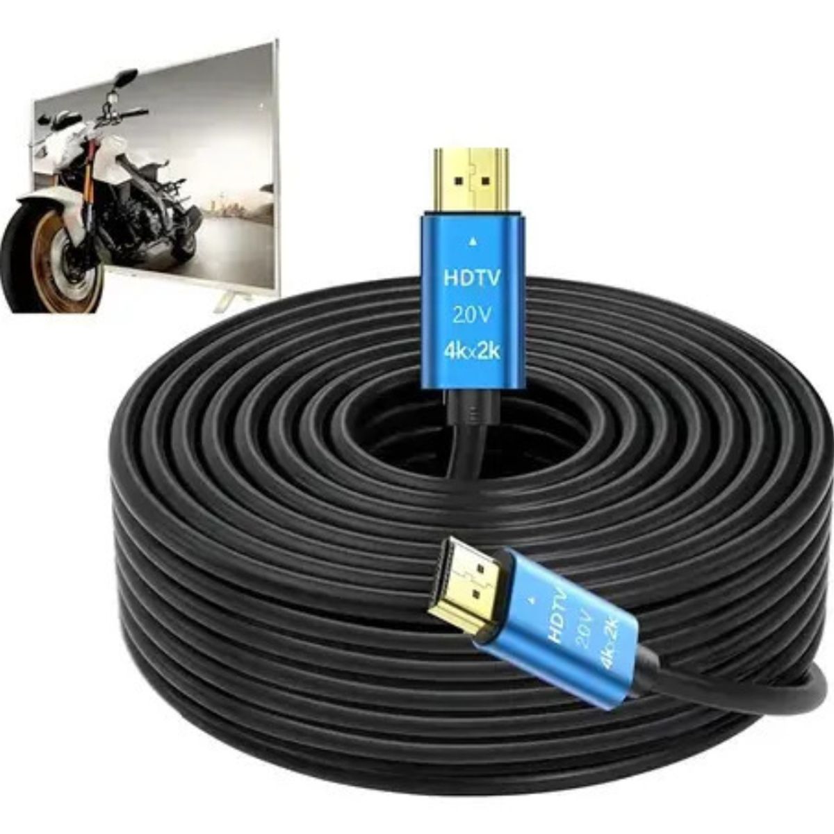 IRM - Cable Hdmi 15 Metros 4k UHD Alta Velocidad Blindado compatible TV PS5 Xbox PC