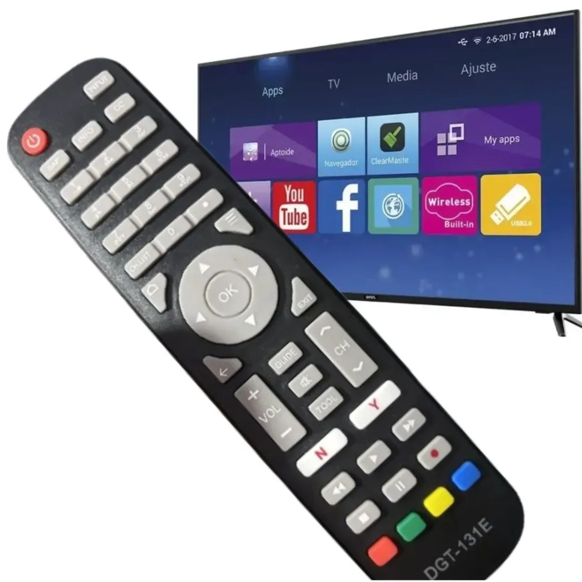 GENERICO - Control Para Onn E43d62fn D62un Smart Tv
