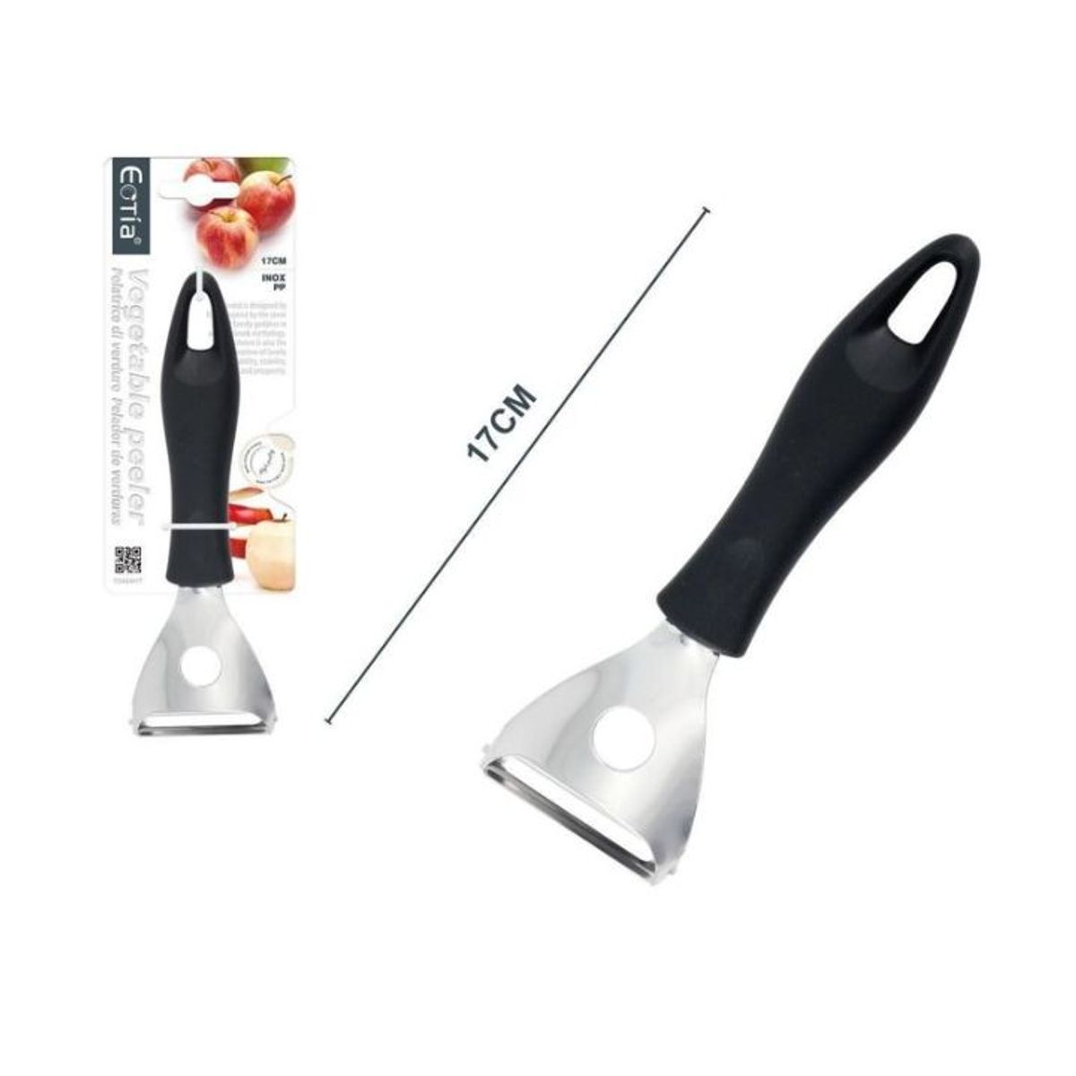 GENERICO - Pelador De Verduras Acero Inoxidable 17cm