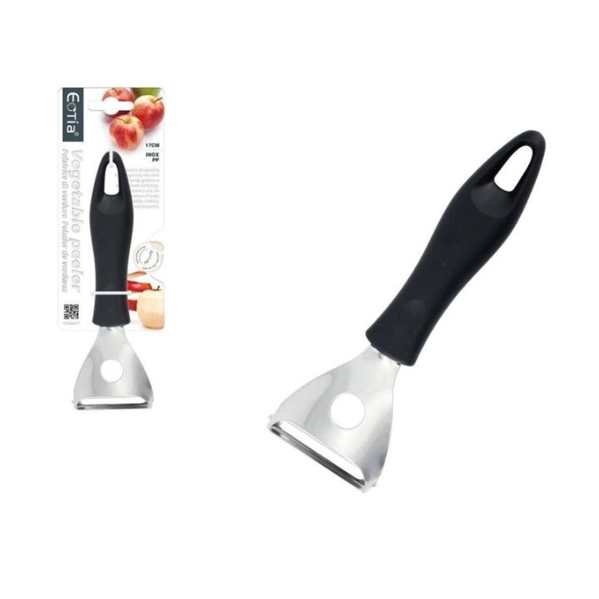 GENERICO - Pelador De Verduras Acero Inoxidable 17cm