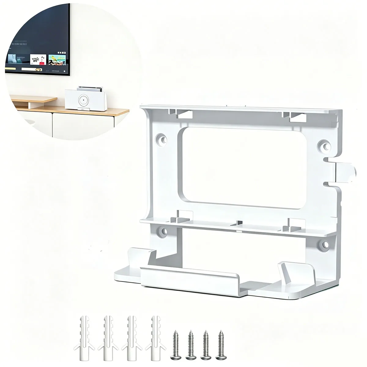 MOONCORE - Base De Montaje Pared Para Router Starlink Gen3, Abs Blanco