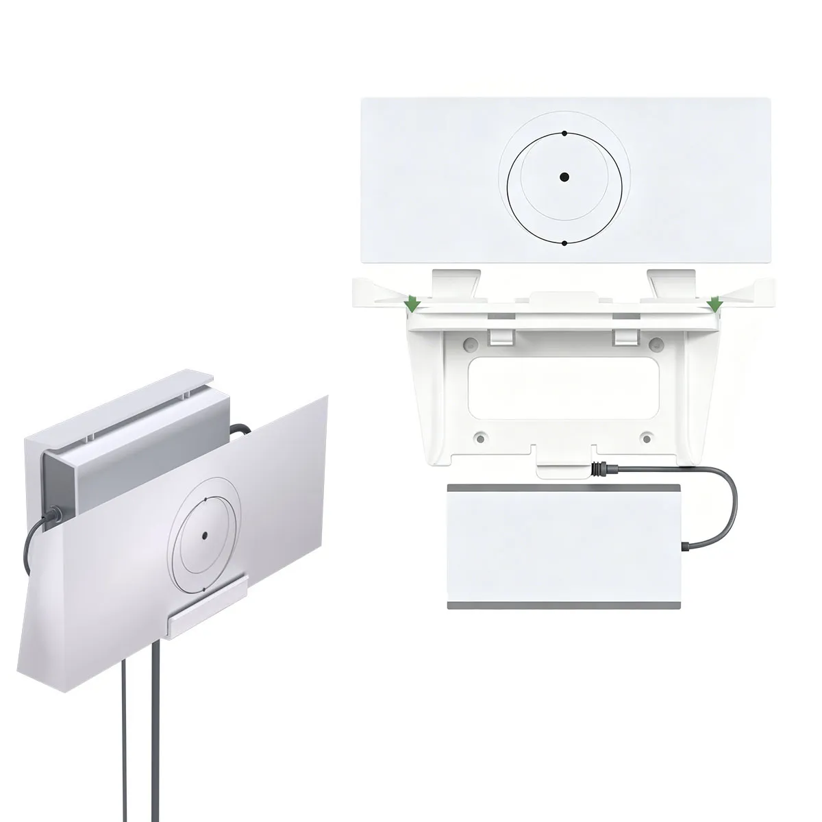 MOONCORE - Base De Montaje Pared Para Router Starlink Gen3, Abs Blanco