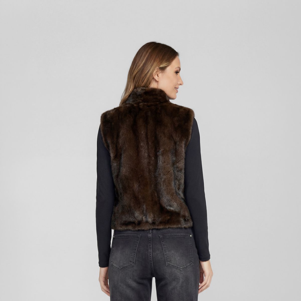 LINEATRE - Chaqueta Mujer Isidora Relaxed Cuello Medio Alto Con Cierre Moro Lineatre
