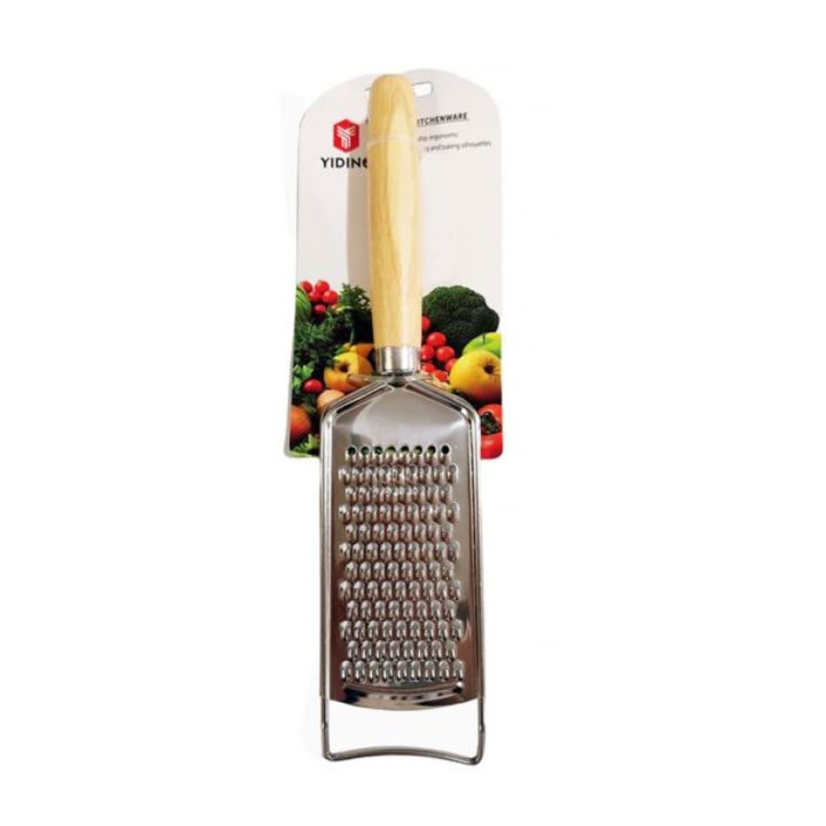 GENERICO - Rallador De Cocina Con Mango De Madera 25cm