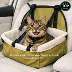 MOVI - Asiento Mascotas Viaje Plegable hasta 8kg Oxford Impermeable Perros y Gatos