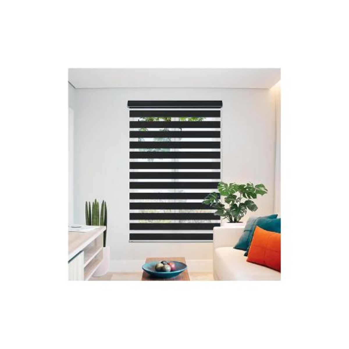 GENERICO - Cortina Roller Duo Zebra Dia Y Noche Persiana 100x180cm