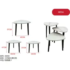 GENERICO - Mesa (BLANCO - FORMA TIPO PICAS) 39899