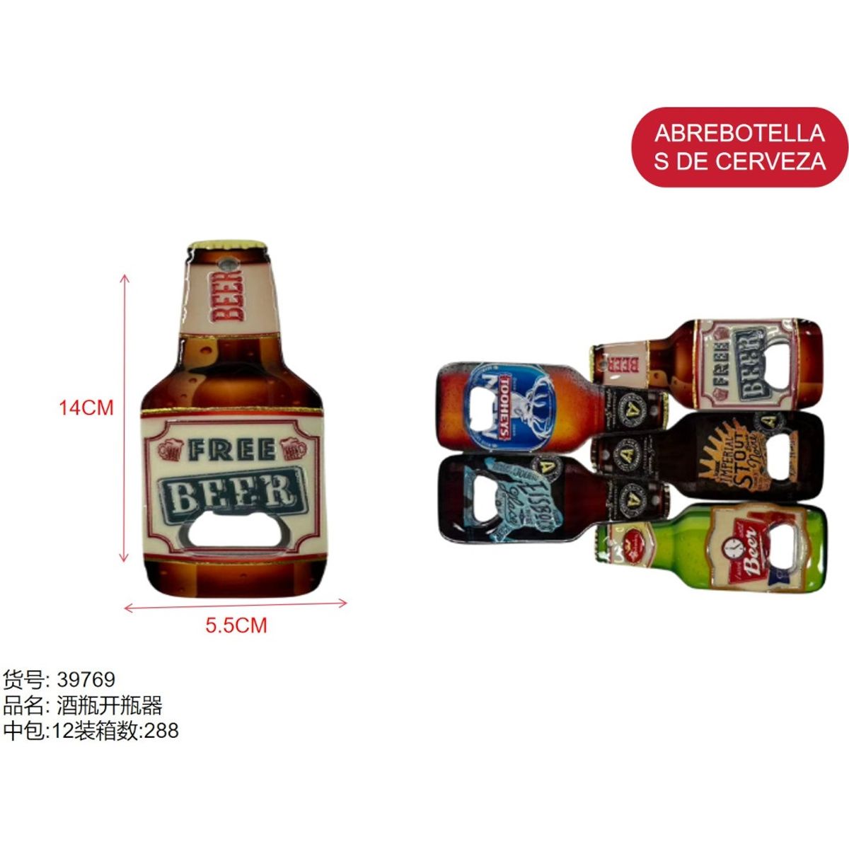 GENERICO - Posa vasos (DISEÑO DE BOTELLA - 14cm*5.5cm) 39769
