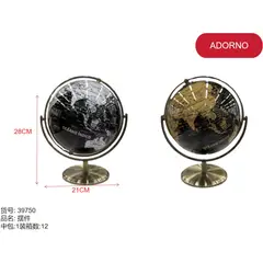 GENERICO - Globo terraqueo (BASE DORADA - 28cm*21cm) 39750