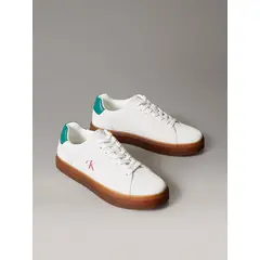 CALVIN KLEIN - Zapatillas Clásicas con Suela Gruesa Blanco