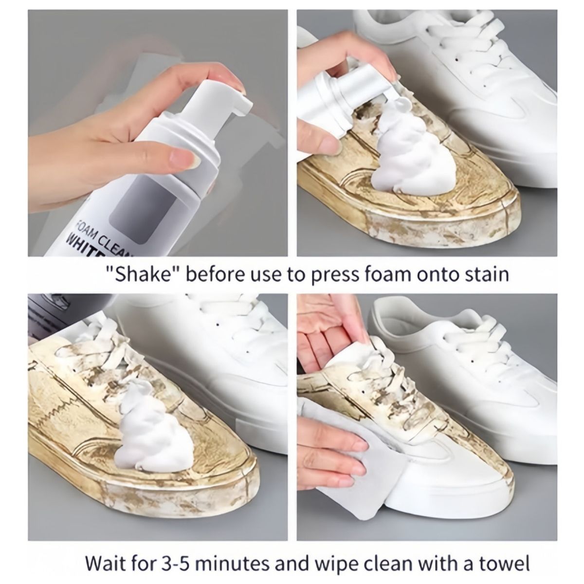 VIDA BUENAS - Limpia Zapatillas Espuma Cuidado Del Calzado 200 Ml