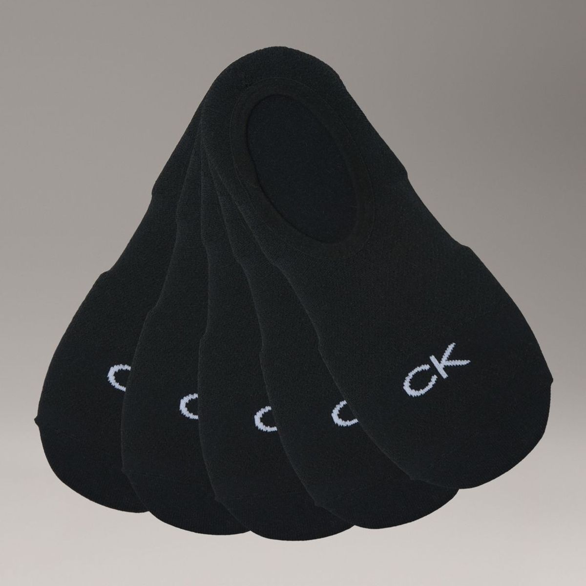 CALVIN KLEIN - Pack de 5 Calcetines Invisibles de Punto Liso