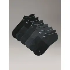 CALVIN KLEIN - Pack de 6 Calcetines Deportivos Invisibles Negro