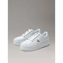 CALVIN KLEIN - Zapatillas con Suela Gruesa Alta Blanco